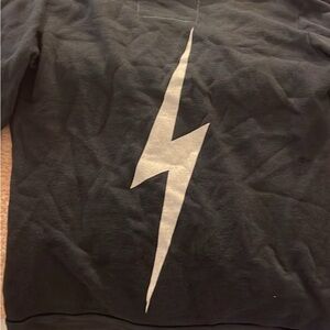 Aviator nation dark grey zip up hoodie